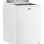 Maytag - 4.8 Cu. Ft. Top Load Impeller Washer with Quick Wash Cycle and Soft Close Glass Lid - White - Image 2