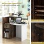 Reception Office Desk with Open Shelf and Lockable Drawer - Image 6