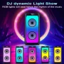 JYX Karaoke Machine, Home Karaoke Party Speaker for Adults, Bluetooth Speaker with 2 Microphone, Dazzling Light - Image 3