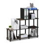 Furinno 16107WN/BR Turn-N-Tube Ladder Space Shelf, Walnut/Brown - Image 4