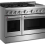KitchenAid - 48 inch Wide 6 burner 6 Burner Commercial-Dual Fuel Range with Griddle - Stainless Steel - Image 2