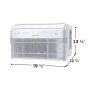 Frigidaire - Gallery 115V 8,000 BTU 350 Sq. Ft. Smart Inverter Window Air Conditioner - White - Image 2