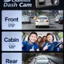 Car Dual Lens Dash Cam HD 1080P Front/Rear/Inside Video Recorder Camera G-Sensor - Image 5