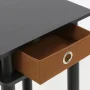 Furinno Turn-N-Tube Tall End Table with Bin, Espresso/Brown - Image 3