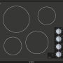 Bosch - 500 Series 24" Built-In Electric Cooktop with 4 Elements - Black - Image 1