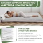 Slsy 4" Foldable Full Firm Fabric Futon Mattresses with Storage Bag - Image 4
