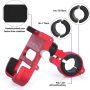 KOOTU Bike Phone Holder, Aluminum Alloy Bicycle & Motorcycle Phone Mount, Bicycle Cell Phone Holder for Any Phone from 4" to 7" inch Wide (Red). - Image 6