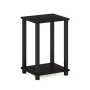 Furinno Simplistic End Table, Small, Espresso/Black - Image 2