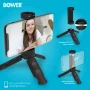 Bower Mobile Top Grip Tripod with Cold Shoe Mount and 360 Degree Smartphone Holder, also compatible with LED lights, flashes & microphones, Black - Image 3