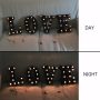 Light Up Black Alphabet Marquee Letters Sign LED Marquee Number Lights Sign for Night Light Home Bar Christmas Lamp Birthday Party Wedding Decoration D - Image 5
