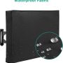 SunPatio Outdoor TV Cover Waterproof and Weatherproof, TV Screen Protector for 30-32 inch TV, Fits Most TV Mounts and Stands, with Built-in Remote Pocket for Outside LED LCD Flat Screen TVs, Black - Image 5