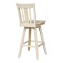 San Remo 30 in. Unfinished Wood Swivel Bar Stool - Image 6