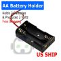 2X AA DIY Battery Holder Case Box Base 3V Volt PCB Mount With Bare Wire Ends - Image 1