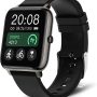 Popglory Smart Watch, Smartwatch with Blood Pressure, Blood Oxygen Monitor, Fitness Tracker with Heart Rate Monitor, Full Touch Fitness Watch for Android & iOS for Men Women (Black) - Image 1