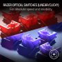 Razer - Huntsman V2 TKL Wired Optical Purple Clicky Switch Gaming Keyboard with Chroma RGB Backlighting - Black - Image 2