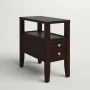 Gahagan Solid Wood Top End Table with Storage - Image 6