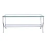 Saide Rectangular Glass Top Coffee Table Chrome - Image 3