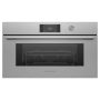Fisher & Paykel - 30" 1.7 Cu. Ft. Single Convection Speed Oven, 5" Touchscreen w/Dial - Compact - Contemporary - Brushed silver - Image 1