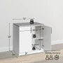 Wood Freestanding Garage Cabinet in White (32 in. W x 36 in. H x 24 in. D) - Image 4