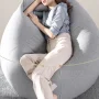 Solid Color Cloth Lazy Lounger Bean Bag Sack Chair Sofa Dust Cover Decoration - Image 5