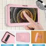 TOBRBE Shower Phone Holder Waterproof 360°Rotation, Any Angle Adjustable,Mirror/Wall/Desktop Mount Phone Holder for Bathtub Tray Shower Bathroom Kitchen(Pink) - Image 3