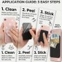 Stick On Phone Wallet Card Holder Slim Adhesive Pocket for iPhone Smart Phone - Image 4