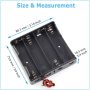 18650 Battery Charging 4 BAY Cell Holder PCB Solder With Wire Lead - Image 6