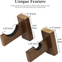 Soporte De Vitrina De Bate De Beisbol Soporte Pared Horizontal Colgador Soportes - Image 3