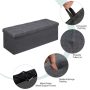 Large Fabric Folding Storage Chest - Dark Gray - Image 4