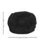 Emma + Oliver Small Black Furry Refillable Bean Bag Chair for Kids and Teens - Image 6
