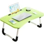 kibhous Laptop Desk Foldable Bed Tray Table Laptop Bed Stand Standing Table for Bed Sofa Couch Floor Green - Image 1