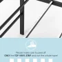 Best Price Mattress 18" Metal Platform Bed Frame, Heavy-Duty Steel Slats, Black, Full - Image 4