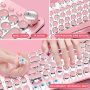 Mechanical Gaming Keyboard and Mouse Combo, Retro Typewriter-Style Wired Computer Keyboard Mouse Combo, 104 Keys White Backlight Compact PC Gaming Keyboard, Great Gift for Girls/Women (Pink) - Image 1