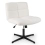Armless Office Desk Cross Legged Office Chair with Adjustable Height - Image 1