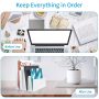 2PCS 4 Sections Acrylic File Organizer for Desk, White Acrylic File Holder Sorter for Office Supplies - 1 Item - Image 4