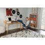 May 47.25 in. Rectangle Natural and White Wood 2-Drawer Desk with Shelf - Image 4