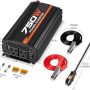 POTEK 750W Car Power Inverter DC 12 V to AC 110V Dual AC Charging Ports / 2A USB Ports for Laptop, Smart Phone - Image 2