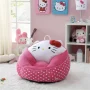 Hello Kitty Pink Kids' Compressed Foam Bean Bag Chair, 27" x 24" - Image 2