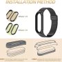 Strap for Xiaomi Mi Band 5 Mi Band 6 Breathable Replacement Strap for Band 4/Mi Band 3 Smartwatch Straps Wristband Bracelet for Women Men - Image 6