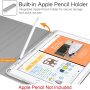 Fintie Keyboard Case for iPad 9th / 8th / 7th Generation (2021/2020/2019) 10.2 Inch, Soft TPU Back Stand Cover with Pencil Holder, Magnetically Detachable Wireless Bluetooth Keyboard, Marble White - Image 3