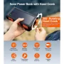 45800mAh Solar Power Bank 15W with Hand Crank & Cables & Wireless Charger, Solar Charger Compatible for iPhone & Android Phone - Image 3