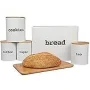 Good Cooking Bamboo Food Storage Bread Box 5 Piece Set with Bamboo Cutting Board - Image 5