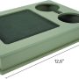 meistar Sofa, Couch, Bed, TV and Lap Tray Table for Eating with EVA Base and 2 Cup Holders. Remote Control and Cellphone Holder. Arm Rest Organizer. (Brown/Tobacco) - Image 3