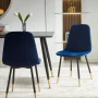 Rosa Velvet Upholstered Side Chair - Image 6