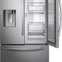 Samsung - 36 in. Wide 27.8 Cu. Ft. French Door Fingerprint Resistant Refrigerator with Food Showcase - Stainless Steel - Image 1