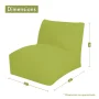 Majestic Home Sage Chevron Bean Bag Chair Lounger - Image 3