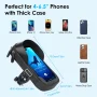 EEEkit Universal Phone Mount for Bike, Waterproof Bicycle Front Frame Handlebar Bag with Touch Screen, Phone Holder Case Compatible with iPhone 13 12 Pro 11 XS Max XR 8 Plus - Image 2