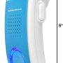 Pyle Portable Wireless Waterproof Handset Speaker - Bluetooth Compatible Rechargeable Battery Powered Shower Outdoor Loud Speaker w/ Microphone - USB Charger - iPhone, Android PBTWP24BL (Blue) - Image 2