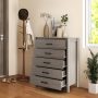 Modern 5-Drawer Multipurpose Chest Dresser with Metal Handles - Image 2