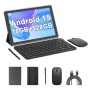 2024 Newest Android 13 Tablet 10 Inch, 12GB RAM 128GB ROM/1TB Expandable Tablet PC, 2 in 1 Tablets with Keyboard, Quad-Core 2.0GHz CPU HD Screen, Google Certified 5G WiFi 6 BT 5.0, 8MP Camera Tableta - Image 1